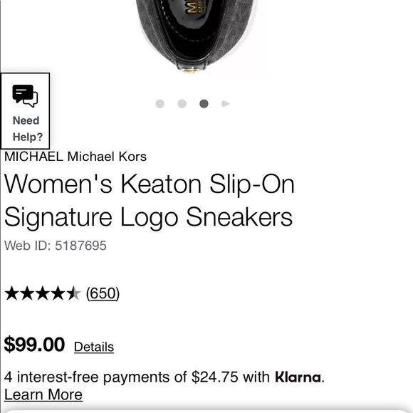 Michael Kors Keaton Slip-on Signature Logo Sneakers - Picture 4 of 5